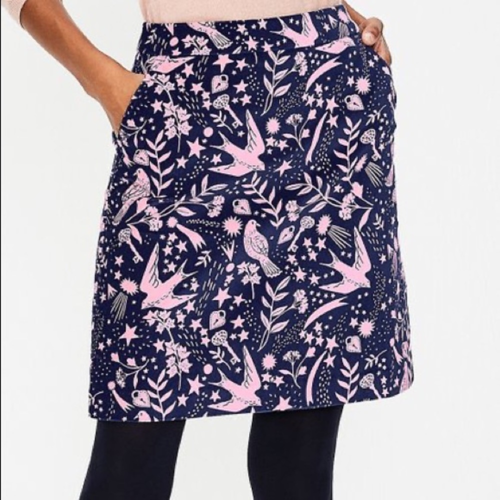 Boden Mimi Velvet Skirt
